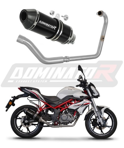 Полная система выхлопа Benelli BN 125 2018 - 2023 DOMINATOR HP3 черный