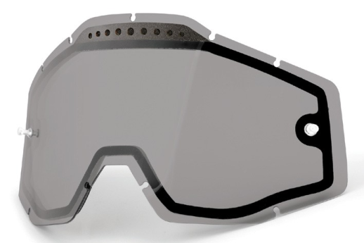 Скло маски 100% RACECRAFT/ACCURI/STRATA Black Anti-Fog 51006-007-02