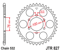 Приводная звезда JT JTR827.44 (PBR 806)