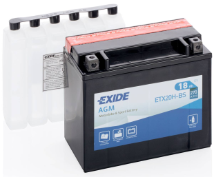 Аккумулятор EXIDE ETX20H-BS = YTX20H-BS