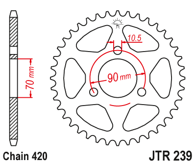Привідна зірка JR 239.45 (JTR 239.45)
