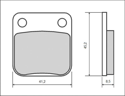 Тормозные колодки BRENTA FT 4083 (FA54 / FA257)