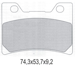 Тормозные колодки GALFER FD143G1370 (FA182)