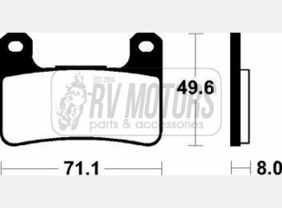 Тормозные колодки SBS 806DS