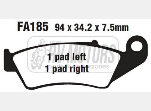 Тормозные колодки EBC FA185R