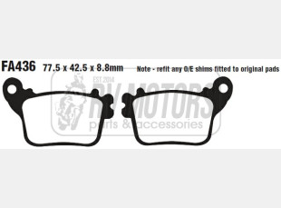 Тормозные колодки EBC FA436V