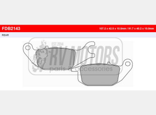 Тормозные колодки FERODO FDB2143P