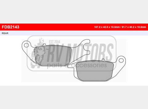 Тормозные колодки FERODO FDB2143P