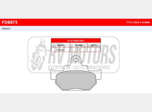 Тормозные колодки FERODO FDB673P