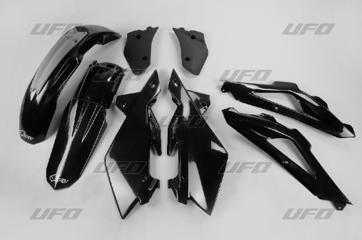 Комплект пластика UFO HUSQVARNA CR 2T '06-'08 (чёрный) (HU605E001) HUKIT605001