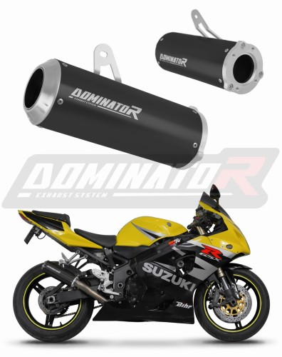 Прямоток Suzuki GSXR 600 K1-K5 2001 - 2005 DOMINATOR GP черный