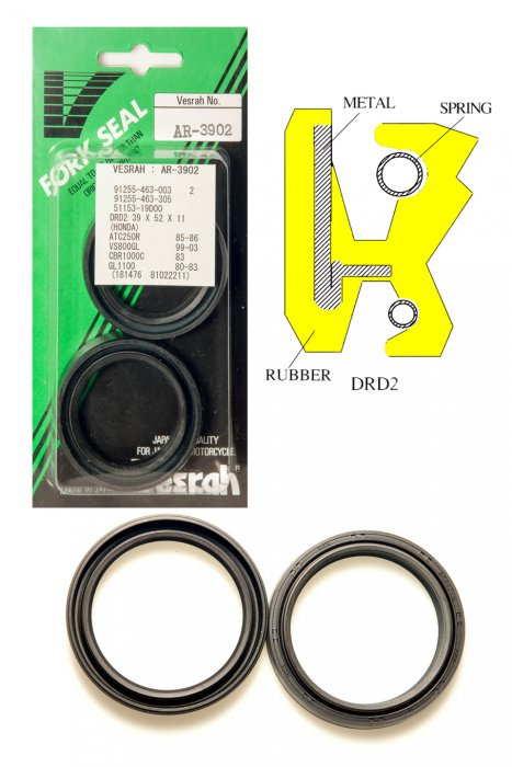 Сальники вилки VESRAH AR-3902 39x52x11 (ARI037)