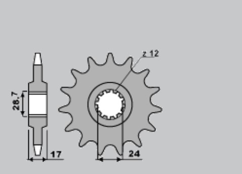 Приводная звезда HONDA CBR 600 F 87-96 PBR 2951318NC