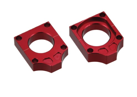 Натяжитель приводной цепи HONDA CR '98-'07, CRF 250 '04-'09, CRF 450 '02-'08 красный ACCEL AB01RD