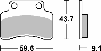 Тормозные колодки SBS 141CT (FA235)