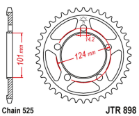 Приводная звезда KTM 990 SUPERDUKE/R '05-12 1190 RC8/R '10-15 JT JTR898.38ZBK