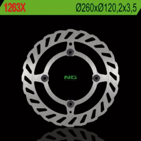 Тормозной диск NG передний BETA 50/350/400/450/498/500 RR ENDURO (260X120,2X3,5) (4X8,5MM) NG1263X