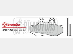Тормозные колодки BREMBO BRM 07GR1406