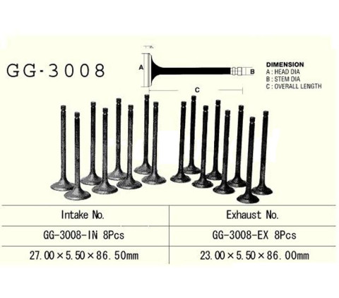 Клапан впускной SUZUKI GS1100S R Katana (94) VESRAH GG-3008-IN