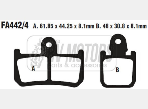 Тормозные колодки EBC FA442/4HH