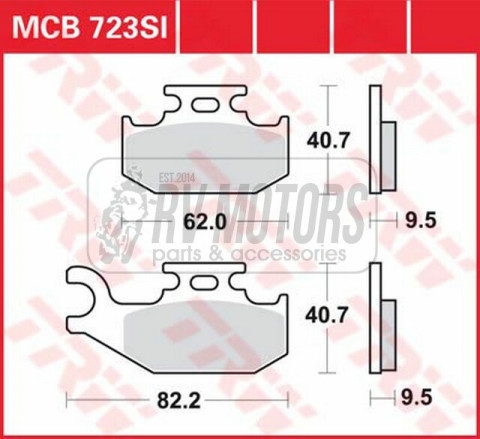 Тормозные колодки TRW LUCAS MCB723SI