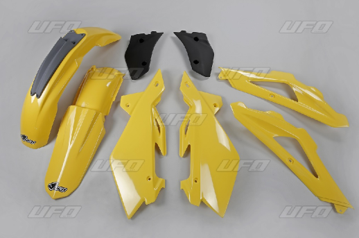 Комплект пластика UFO HUSQVARNA CR 2T '06-'08 (жёлтый) (HU605E103) HUKIT605103