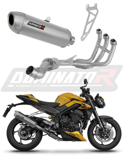 Полная система выхлопа Triumph STREET TRIPLE 765 S / STREET TRIPLE 765 R / STREET TRIPLE 765 RS 2023 - 2024 DOMINATOR S6