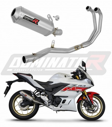 Полная система выхлопа Yamaha YZF-R3 2019 - 2024 DOMINATOR овальный G2