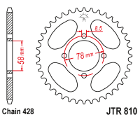 Приводная звезда JT JTR810.48 (PBR 810)