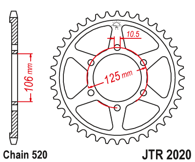 Привідна зірка JT JTR2020.41 (PBR 4530)