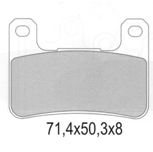 Тормозные колодки GALFER FD325G1651 (FA379)