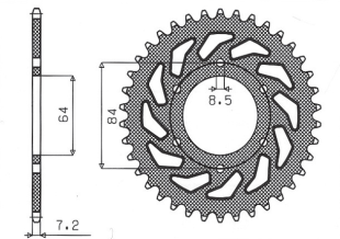 Приводная звезда SUNSTAR 1-2132 53 (JTR 809.53)