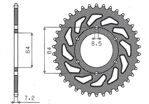 Привідна зірка SUNSTAR 1-2132 53 (JTR 809.53)