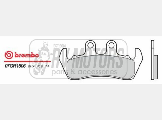 Гальмівні колодки BREMBO BRM 07GR1506