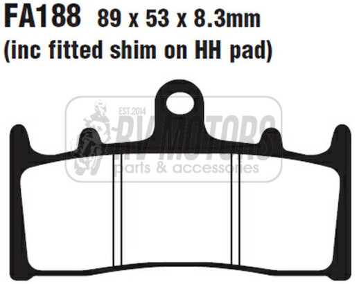 Гальмівні колодки EBC FA188