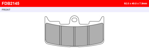 Тормозные колодки FERODO FDB2145ST