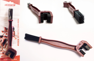 Щетка для чистки цепи BIKETEC вишнёвая BT2135