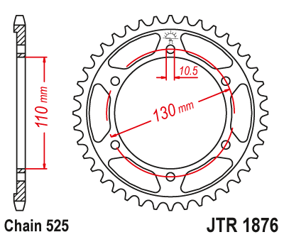 Привідна зірка JT JTR1876.43 (PBR 4385)