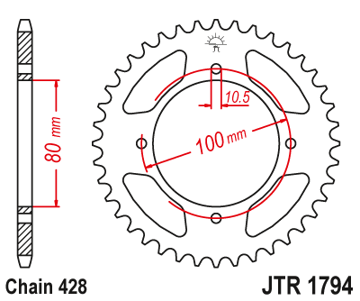 Привідна зірка JT JTR1794.45 (PBR 4533)