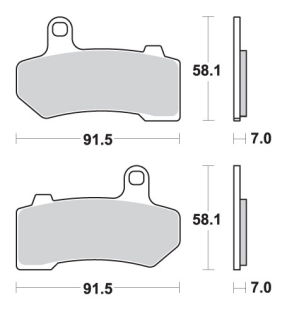 Тормозные колодки SBS 830HS (FA409)