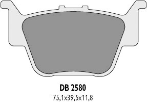 Колодки гальмові DELTA BRAKING DB2580OR-D (FA373)