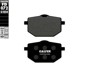 Тормозные колодки GALFER FD072G1054 (FA118)