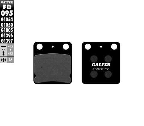 Тормозные колодки GALFER FD095G1050 (FA54)