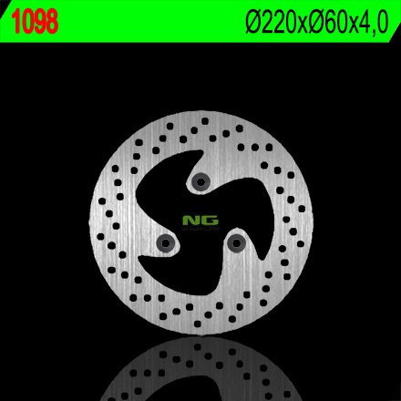 Тормозной диск NG задний HONDA ATV TRX 300 EX '93-'12, X '09-'11 (220X60X4) NG1098