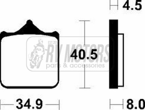 Тормозные колодки SBS 870DS