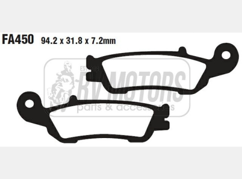 Тормозные колодки EBC FA450R