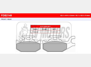 Тормозные колодки FERODO FDB2148AG