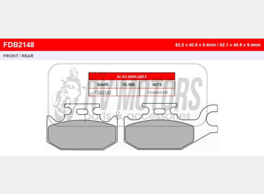 Гальмівні колодки FERODO FDB2148AG