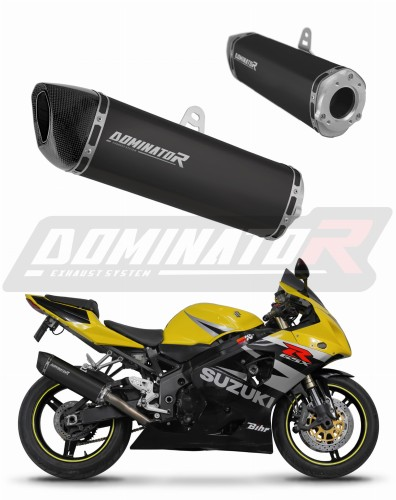 Прямоток Suzuki GSXR 600 K1-K5 2001 - 2005 DOMINATOR HP6 черный