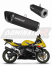 Прямоток Suzuki GSXR 600 K1-K5 2001 - 2005 DOMINATOR HP6 черный